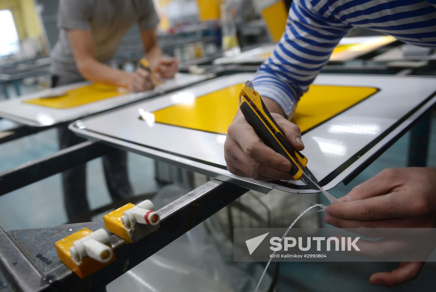 Traffic sign manufacturing in Moscow Region