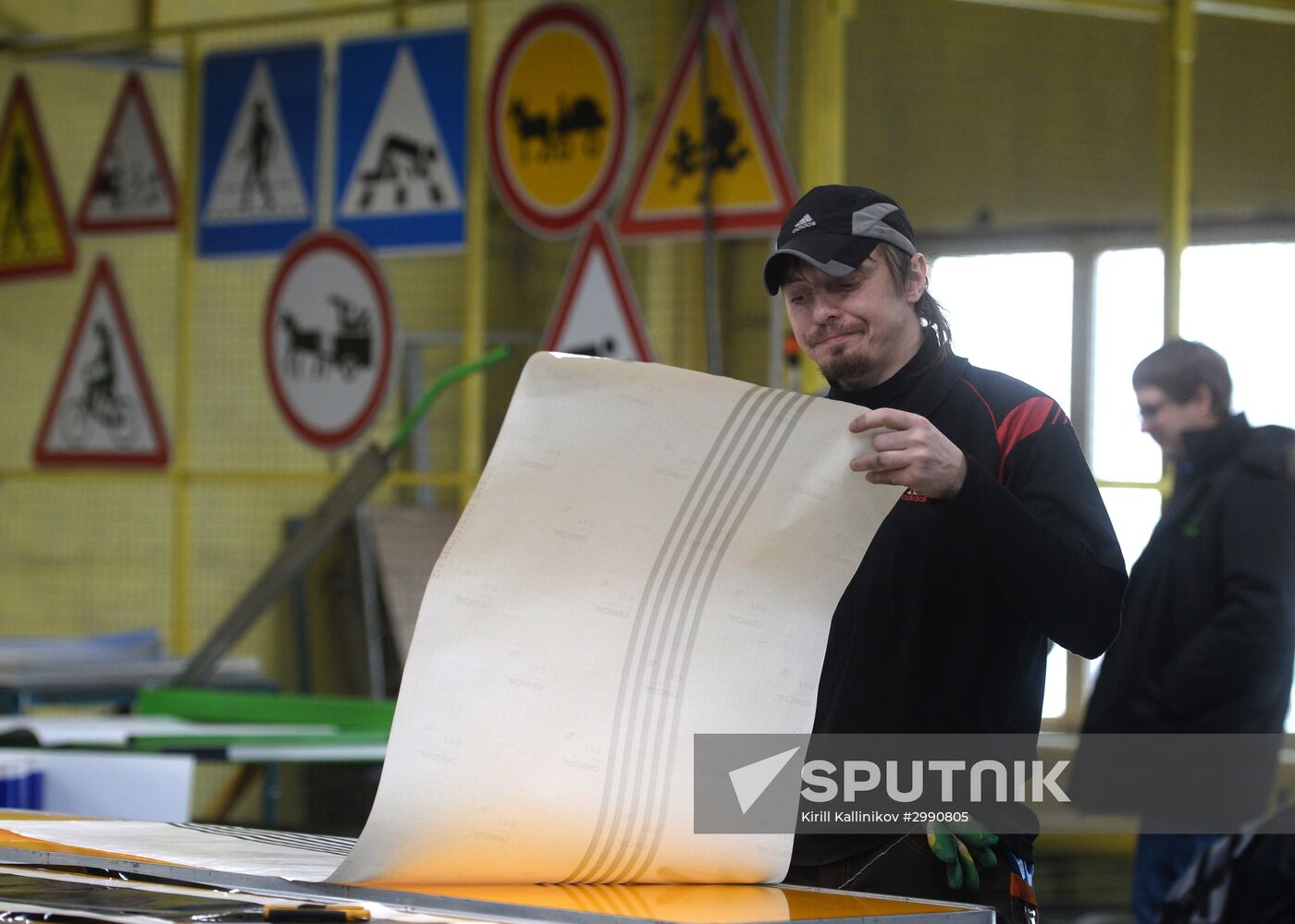 Traffic sign manufacturing in Moscow Region