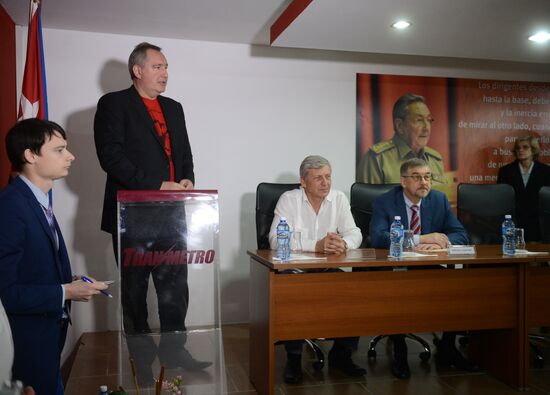 Russian Deputy Prime Minister Dmitry Rogozin's visit to Cuba