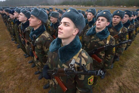 Ceremony of taking the oath in Belarus