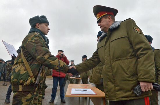 Ceremony of taking the oath in Belarus