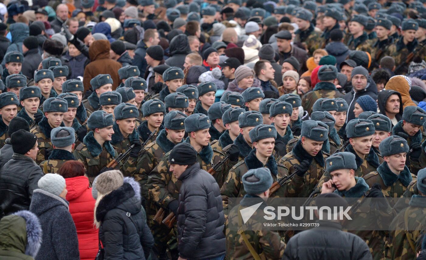 Ceremony of taking the oath in Belarus