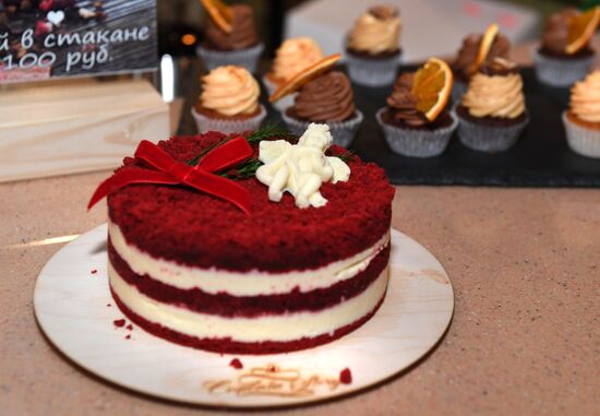 Opening of confectionery of Ruki Vverh vocalist Sergei Zhukov