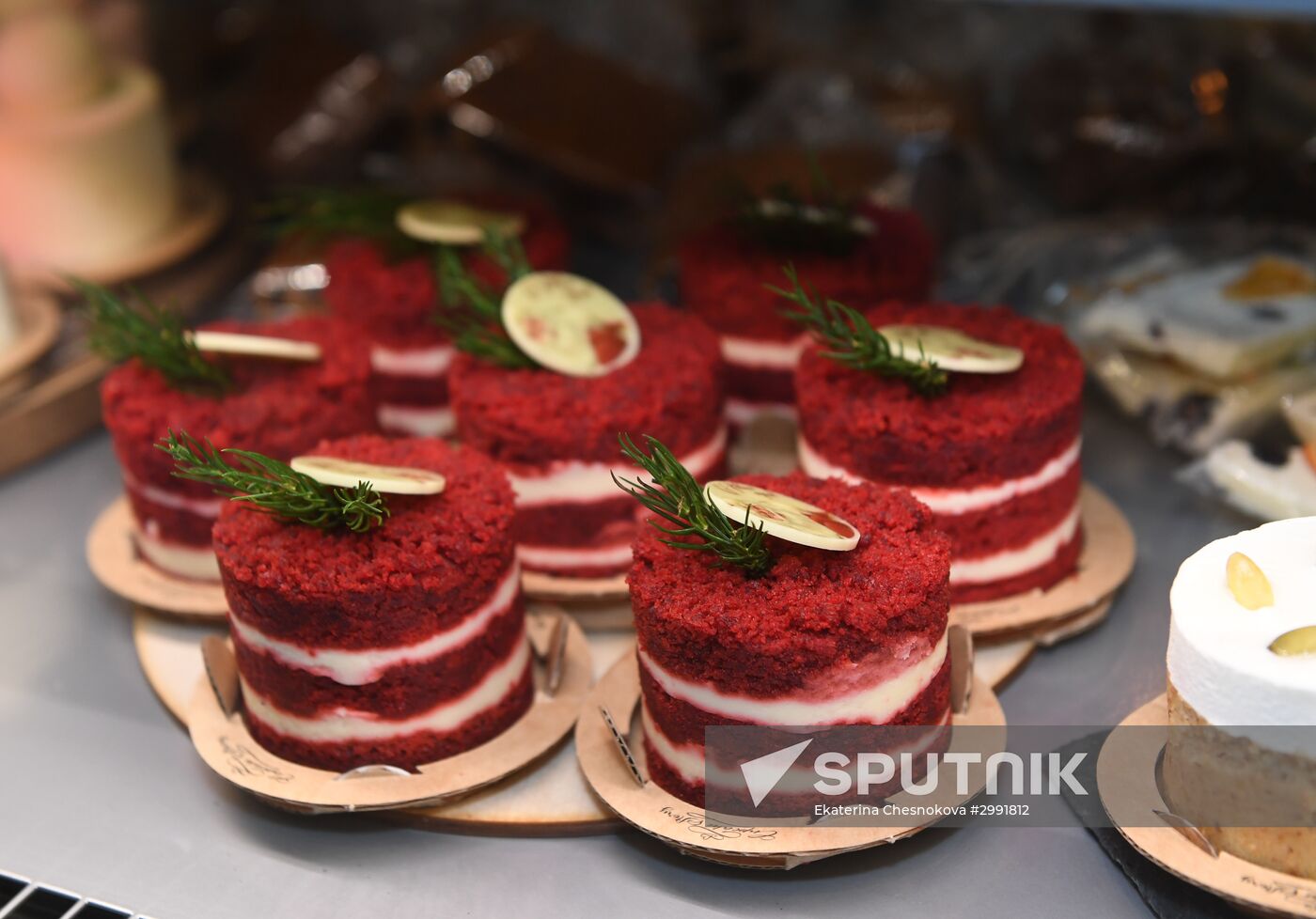 Opening of confectionery of Ruki Vverh vocalist Sergei Zhukov
