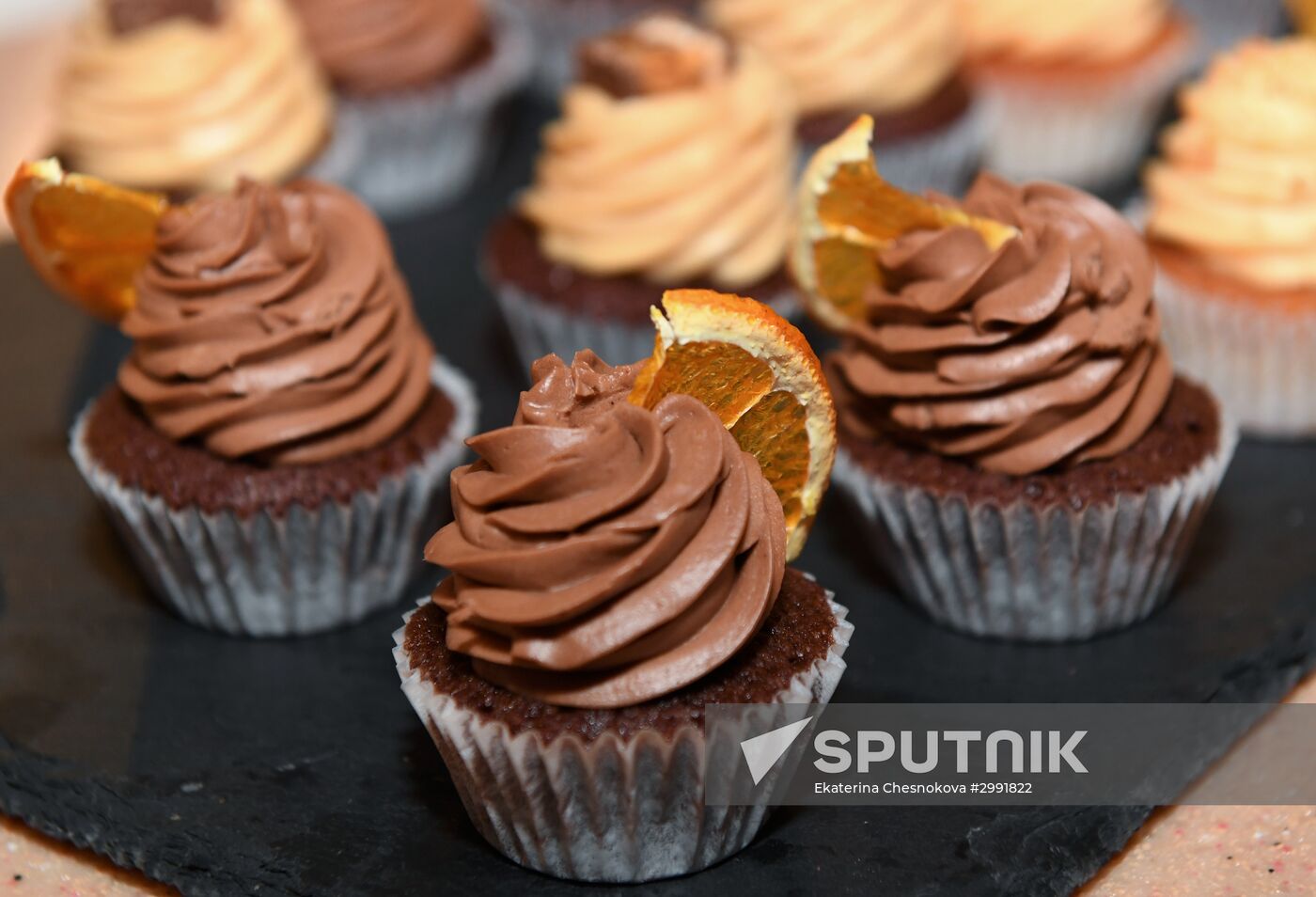 Opening of confectionery of Ruki Vverh vocalist Sergei Zhukov