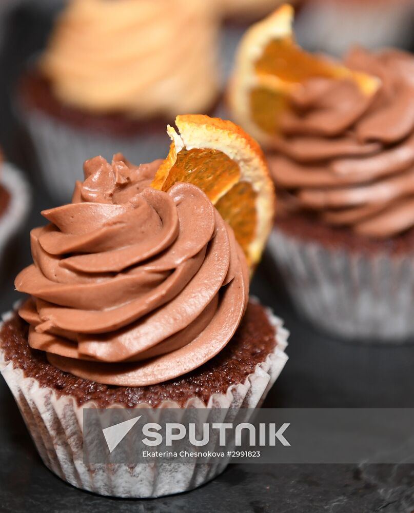Opening of confectionery of Ruki Vverh vocalist Sergei Zhukov