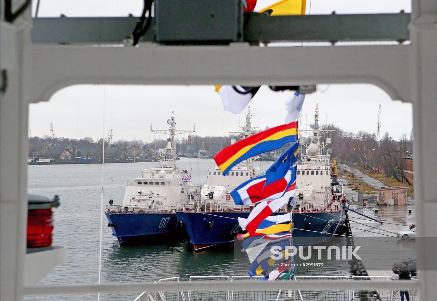 Nadeznhy coastal guard ship arrives in Baltiysk's port