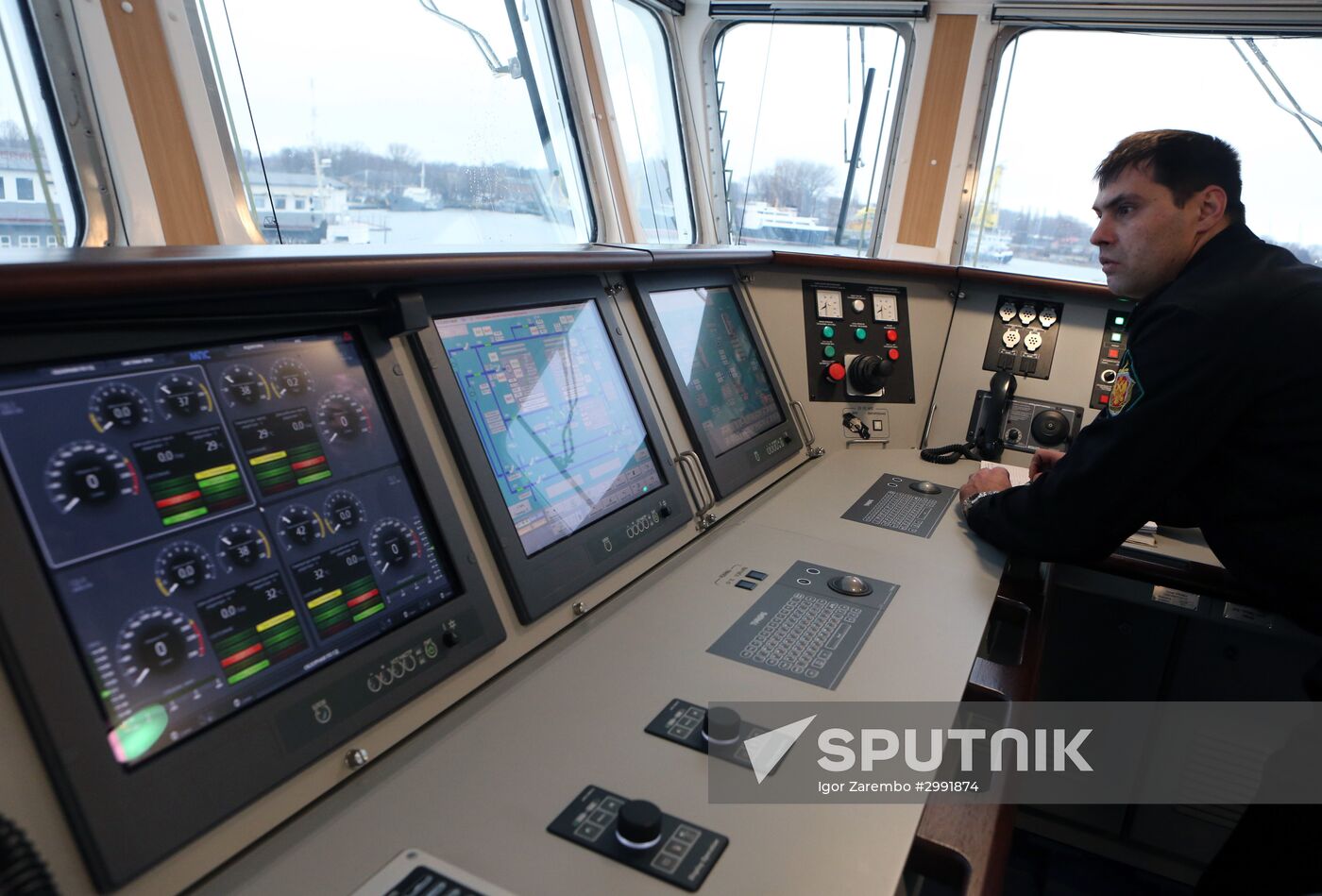 Nadeznhy coastal guard ship arrives in Baltiysk's port