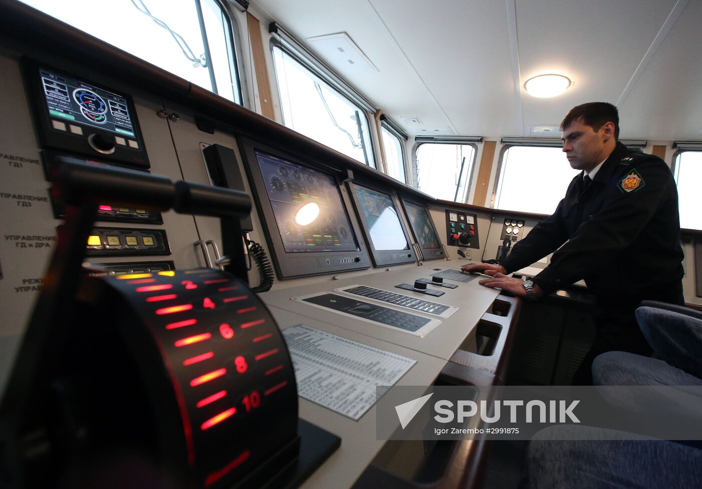 Nadeznhy coastal guard ship arrives in Baltiysk's port