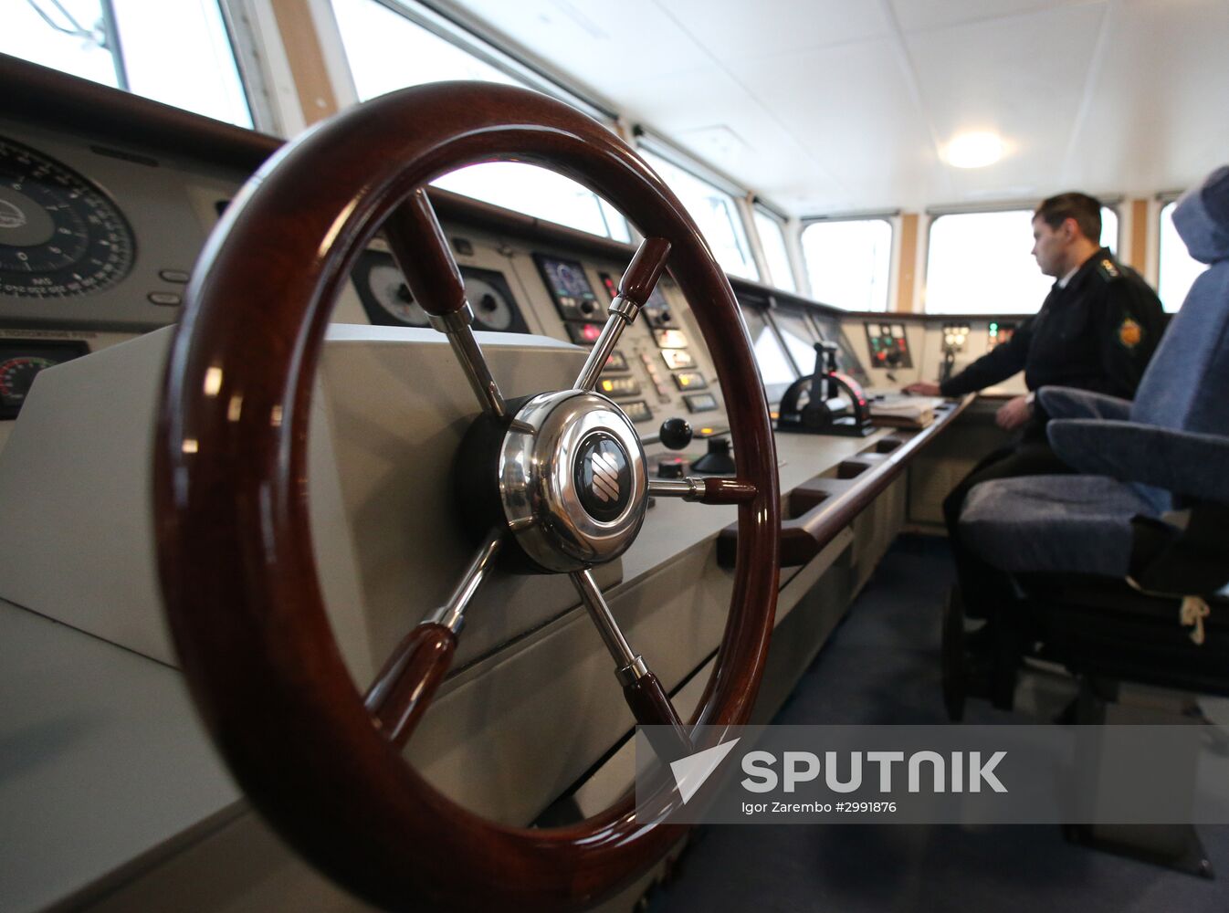 Nadeznhy coastal guard ship arrives in Baltiysk's port