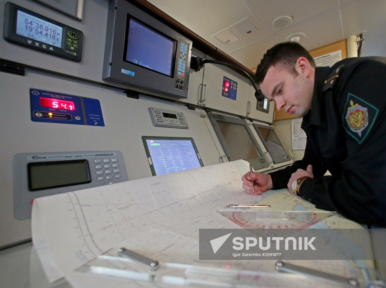 Nadeznhy coastal guard ship arrives in Baltiysk's port