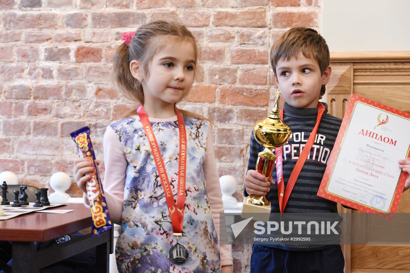 Children's chess tournament in Moscow