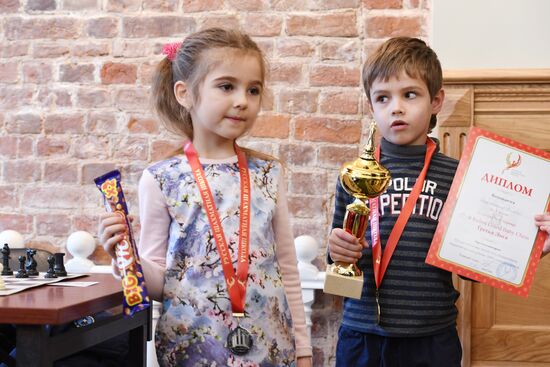Children's chess tournament in Moscow