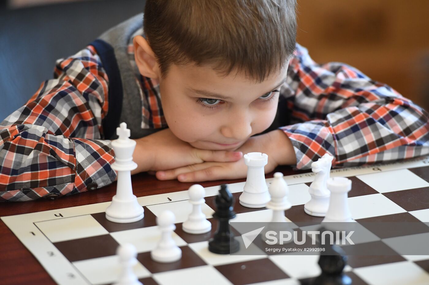 Children's chess tournament in Moscow