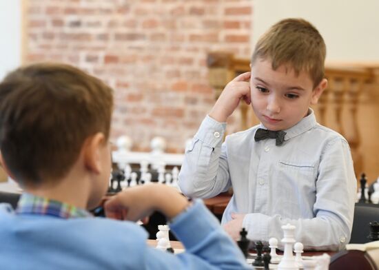 Children's chess tournament in Moscow