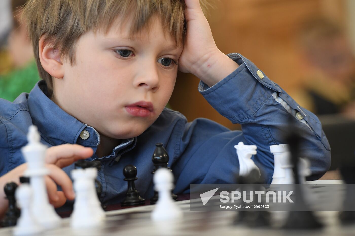 Children's chess tournament in Moscow