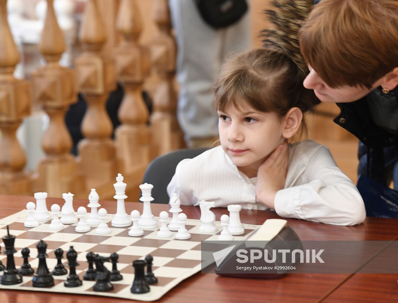 Children's chess tournament in Moscow