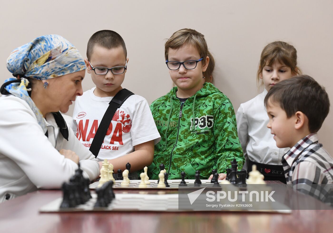 Children's chess tournament in Moscow