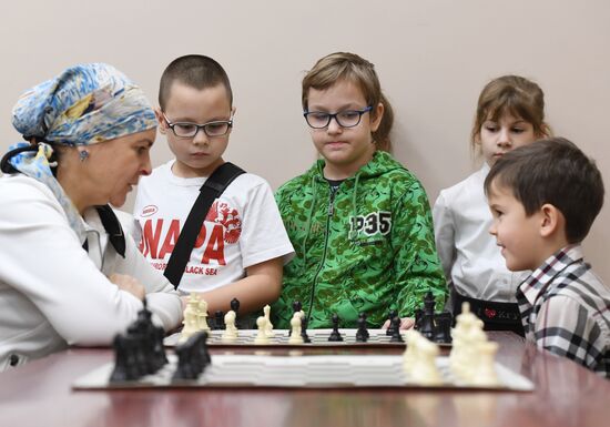 Children's chess tournament in Moscow