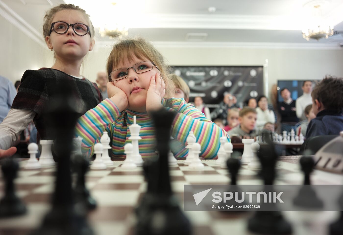 Children's chess tournament in Moscow