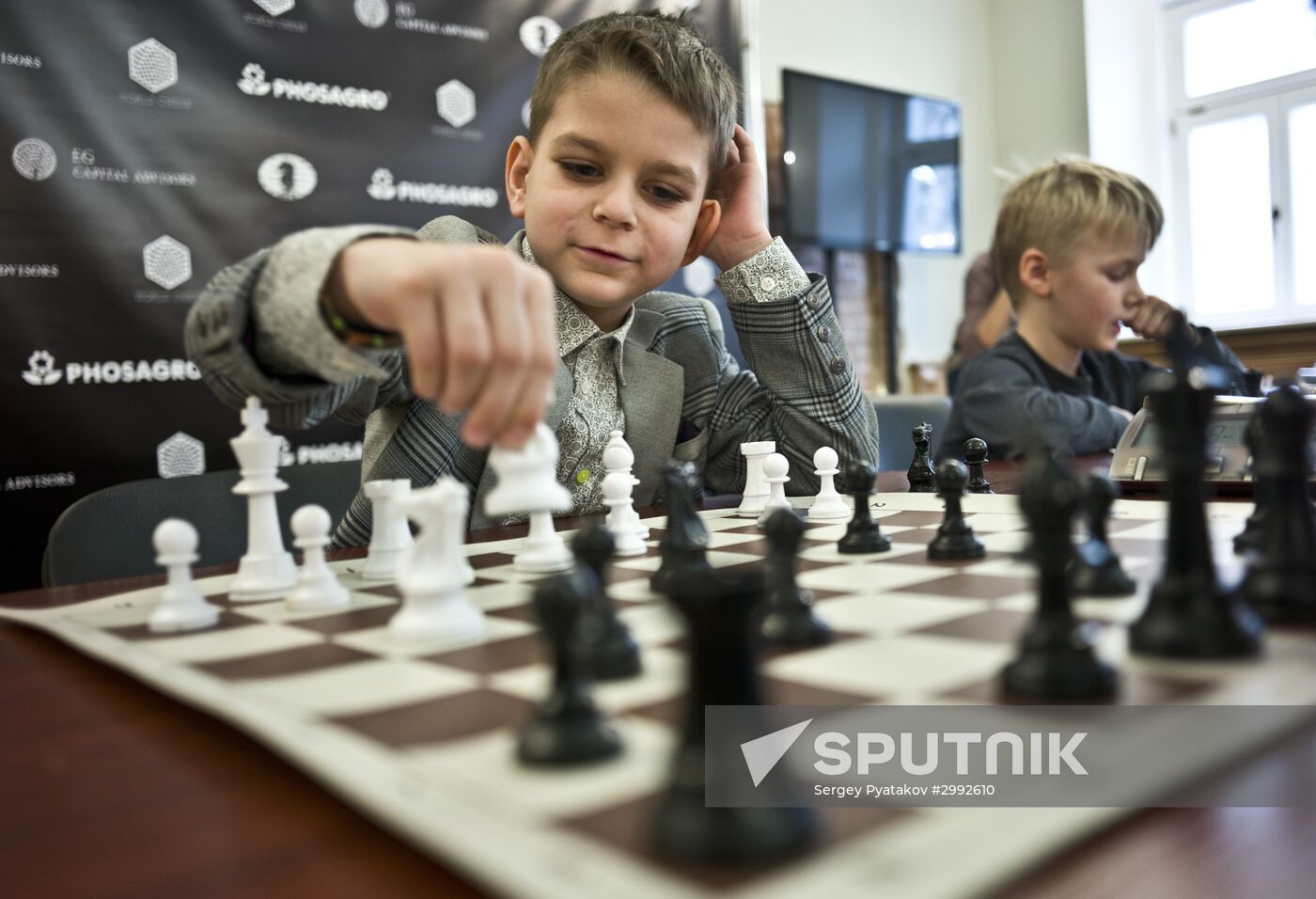 Children's chess tournament in Moscow