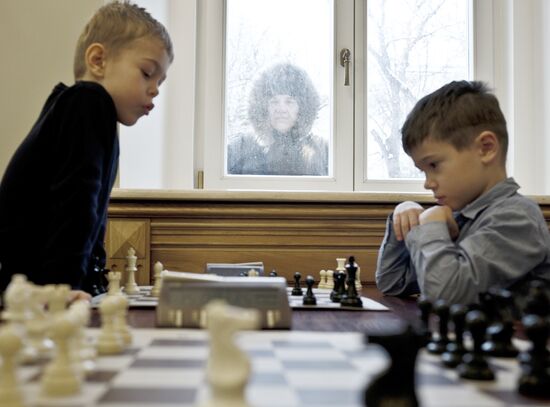 Children's chess tournament in Moscow