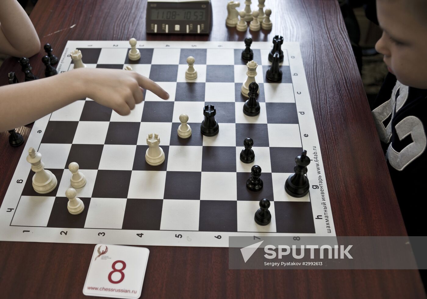 Children's chess tournament in Moscow