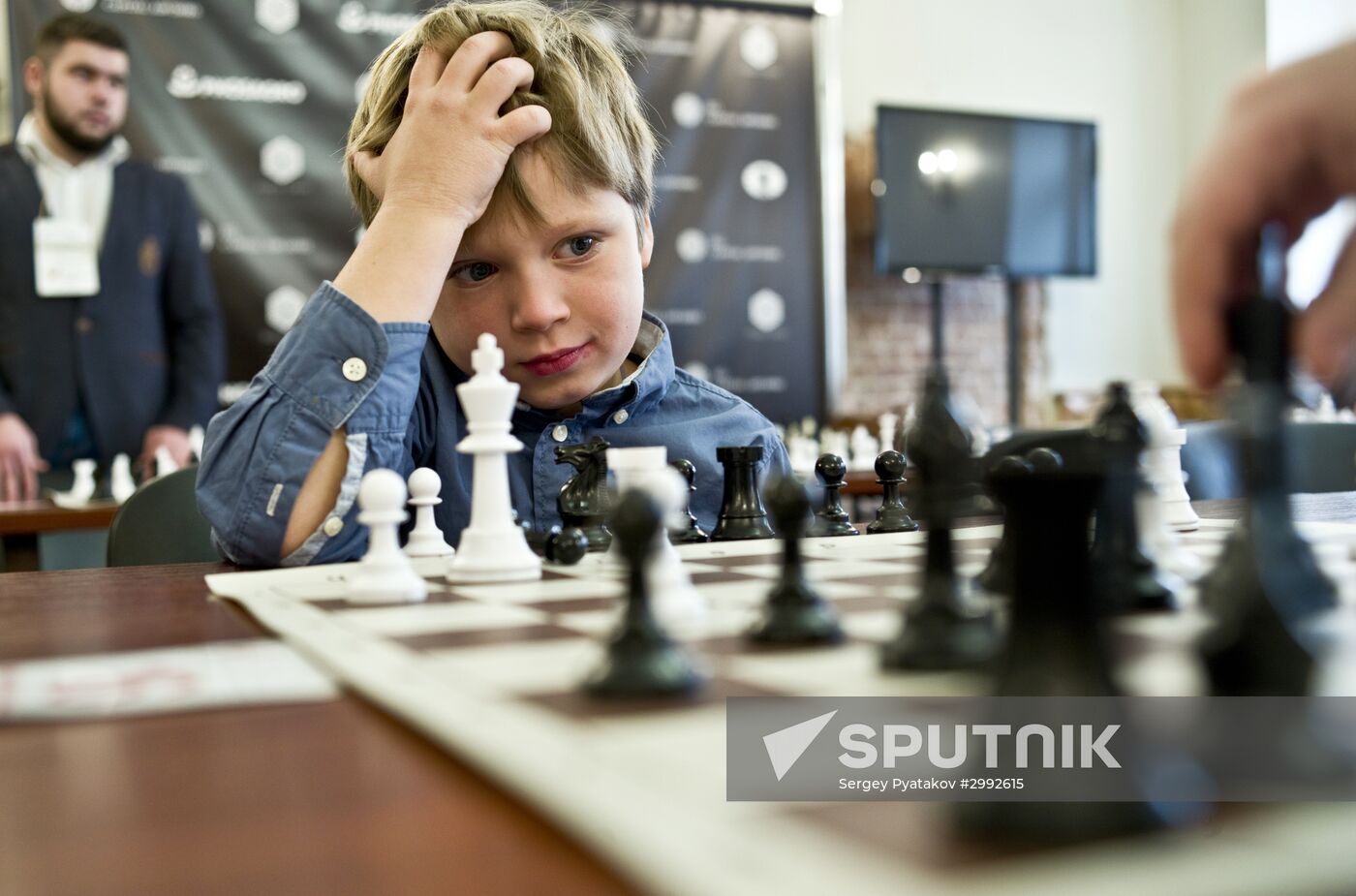 Children's chess tournament in Moscow