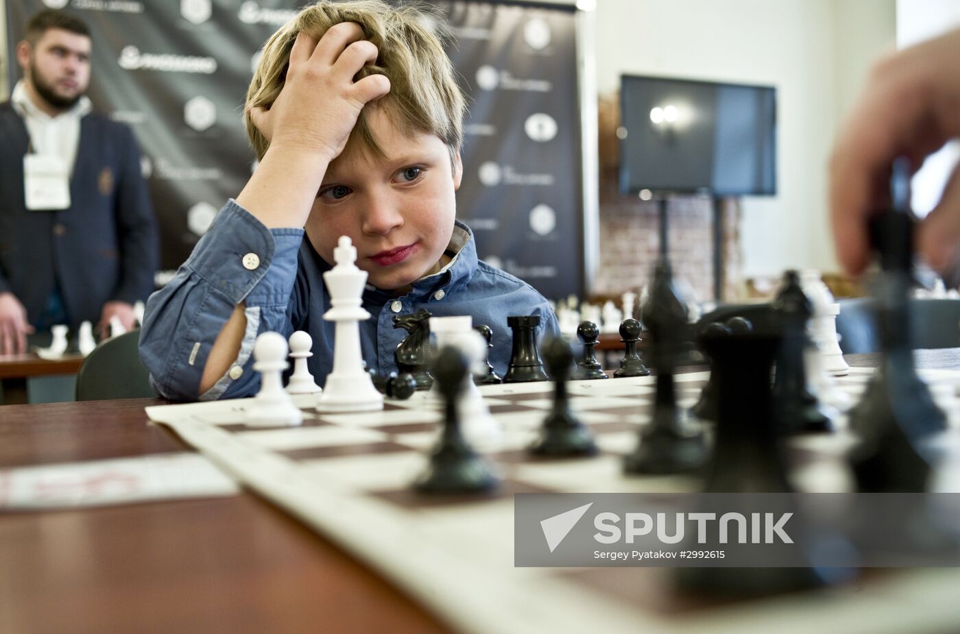 Children's chess tournament in Moscow