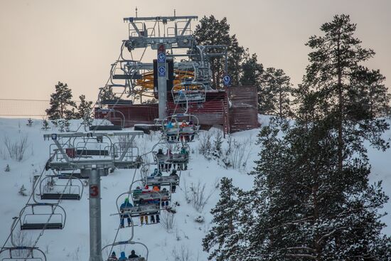 Yalgora mountain ski resort in Karelia opens season