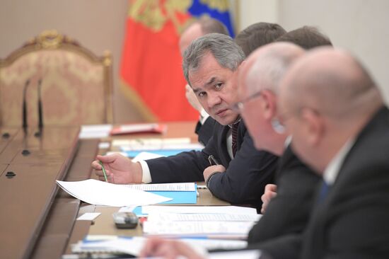 President Vladimir Putin conducts military industrial cooperation commission meeting