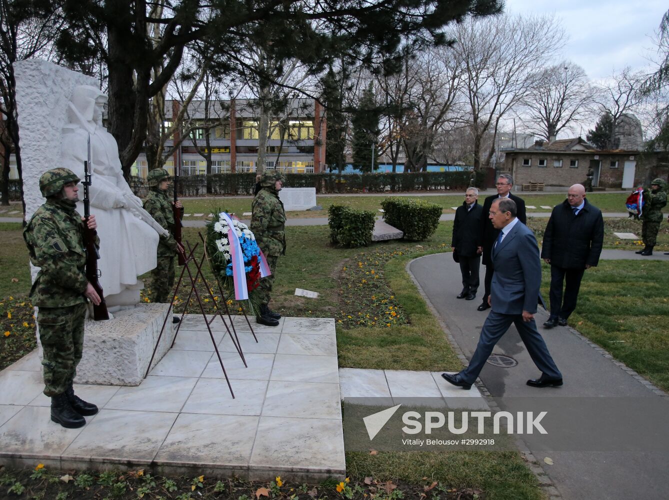 Russian Foreign Minister Sergei Lavrov visits Serbia