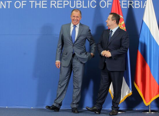 Russian Foreign Minister Sergei Lavrov visits Serbia