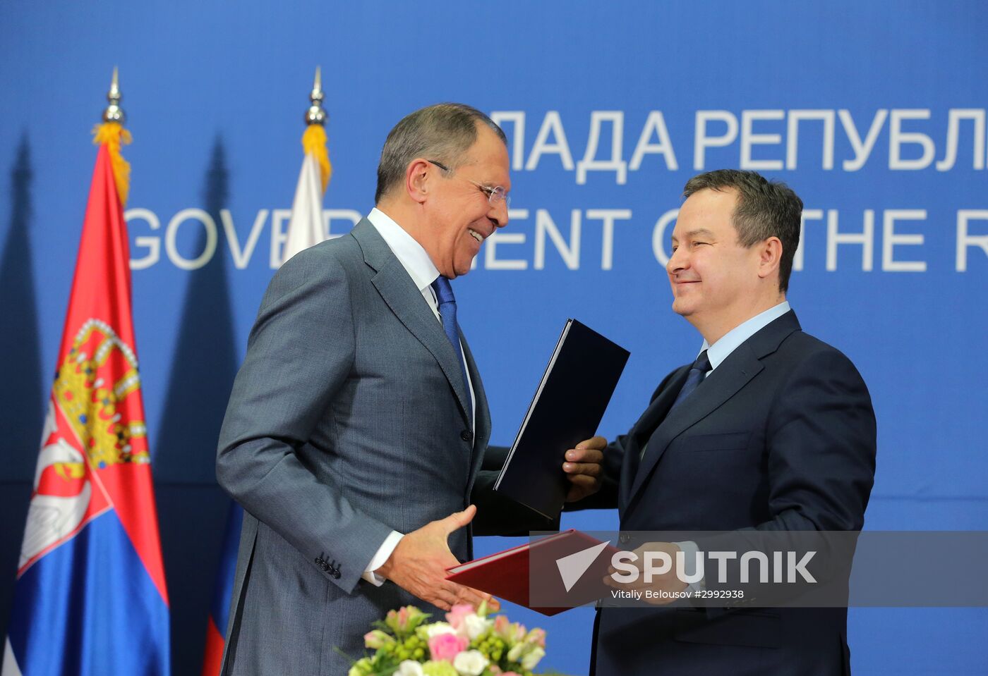 Russian Foreign Minister Sergei Lavrov visits Serbia