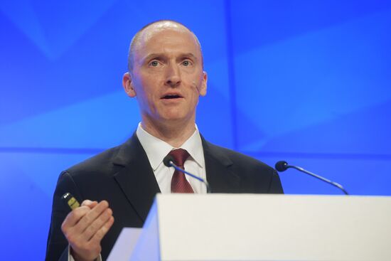 Press conference by Carter Page, Donald Trump's election campaign adviser