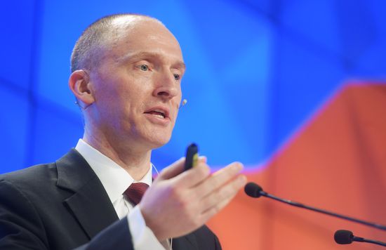 Press conference by Carter Page, Donald Trump's election campaign adviser