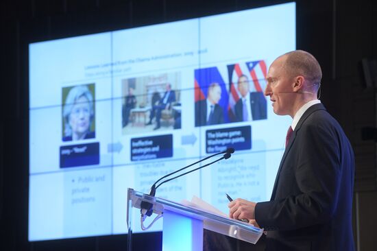 Press conference by Carter Page, Donald Trump's election campaign adviser