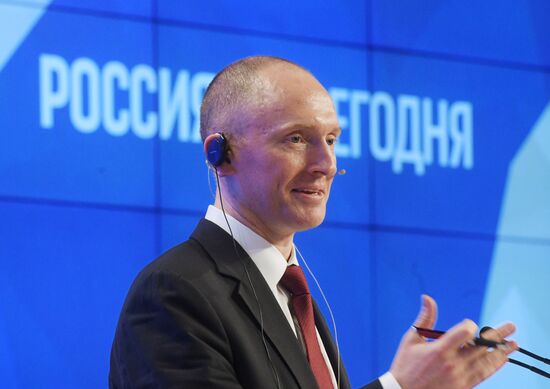Press conference by Carter Page, Donald Trump's election campaign adviser