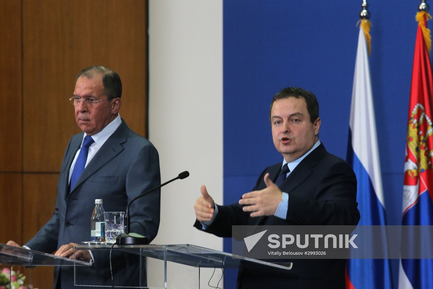 Russian Foreign Minister Sergei Lavrov visits Serbia