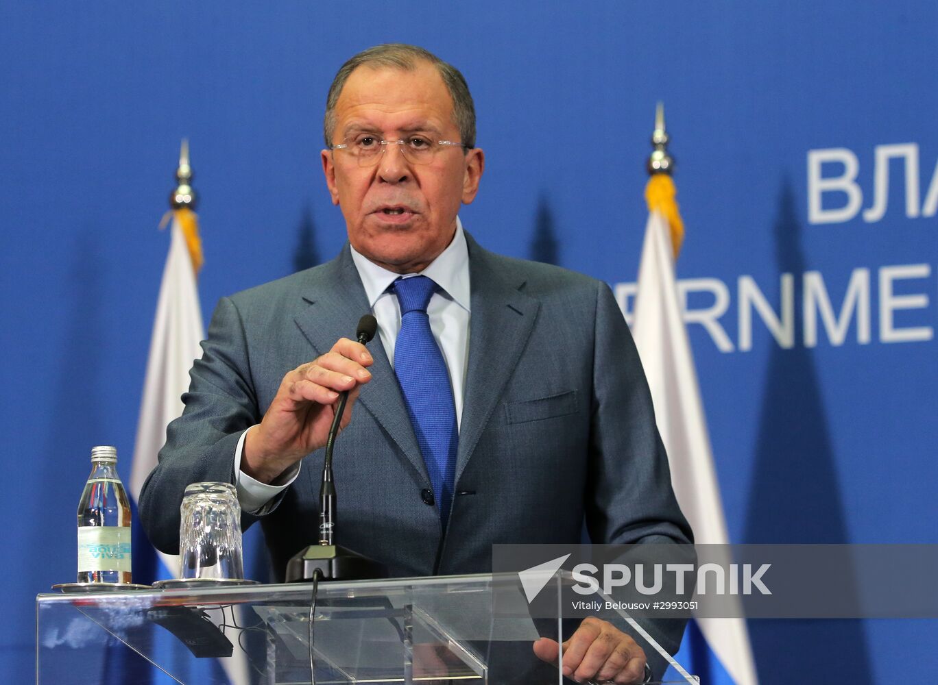 Russian Foreign Minister Sergei Lavrov visits Serbia