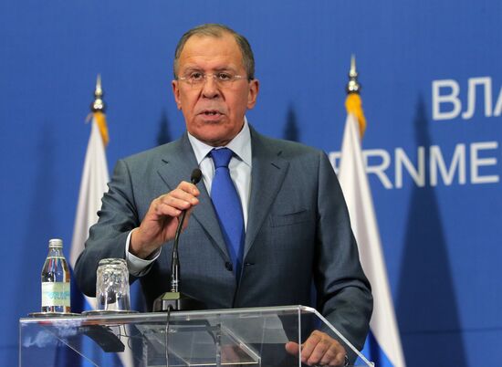 Russian Foreign Minister Sergei Lavrov visits Serbia