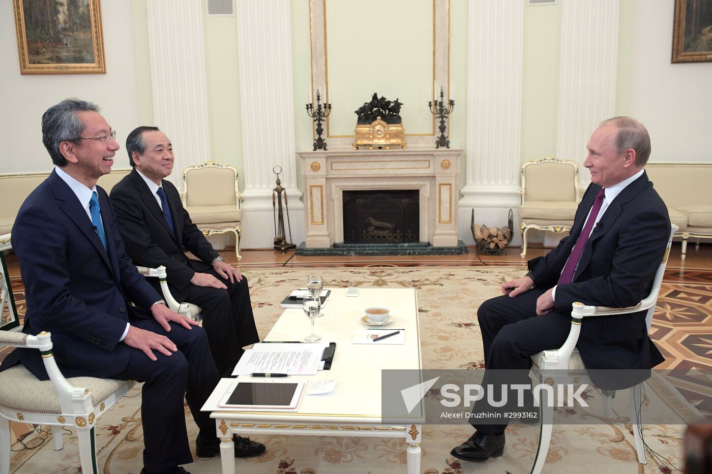 Vladimir Putin interviewed by Nippon Television Network Corporation and Yomiuri Shimbun