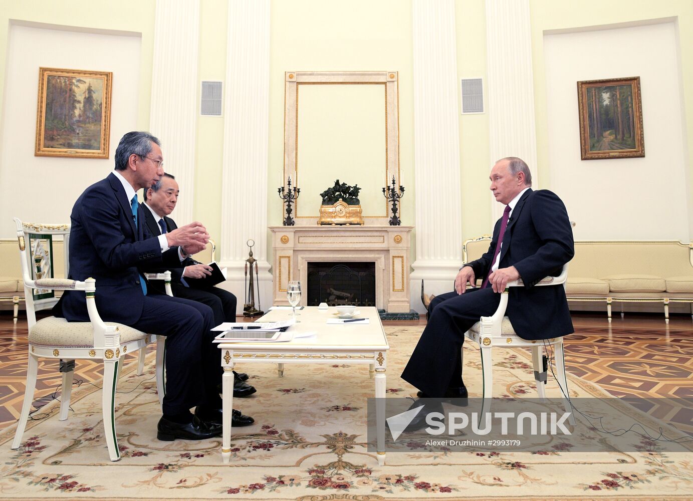 Vladimir Putin interviewed by Nippon Television Network Corporation and Yomiuri Shimbun