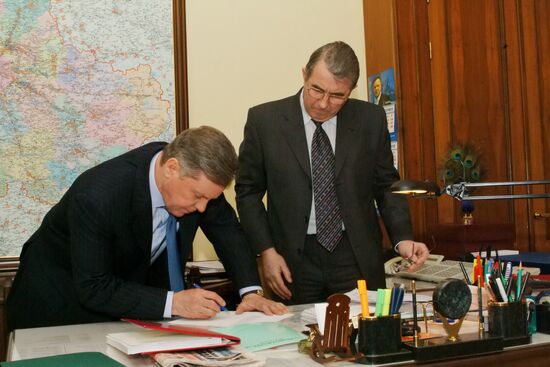 Boris Gromov and Vyacheslav Agapov
