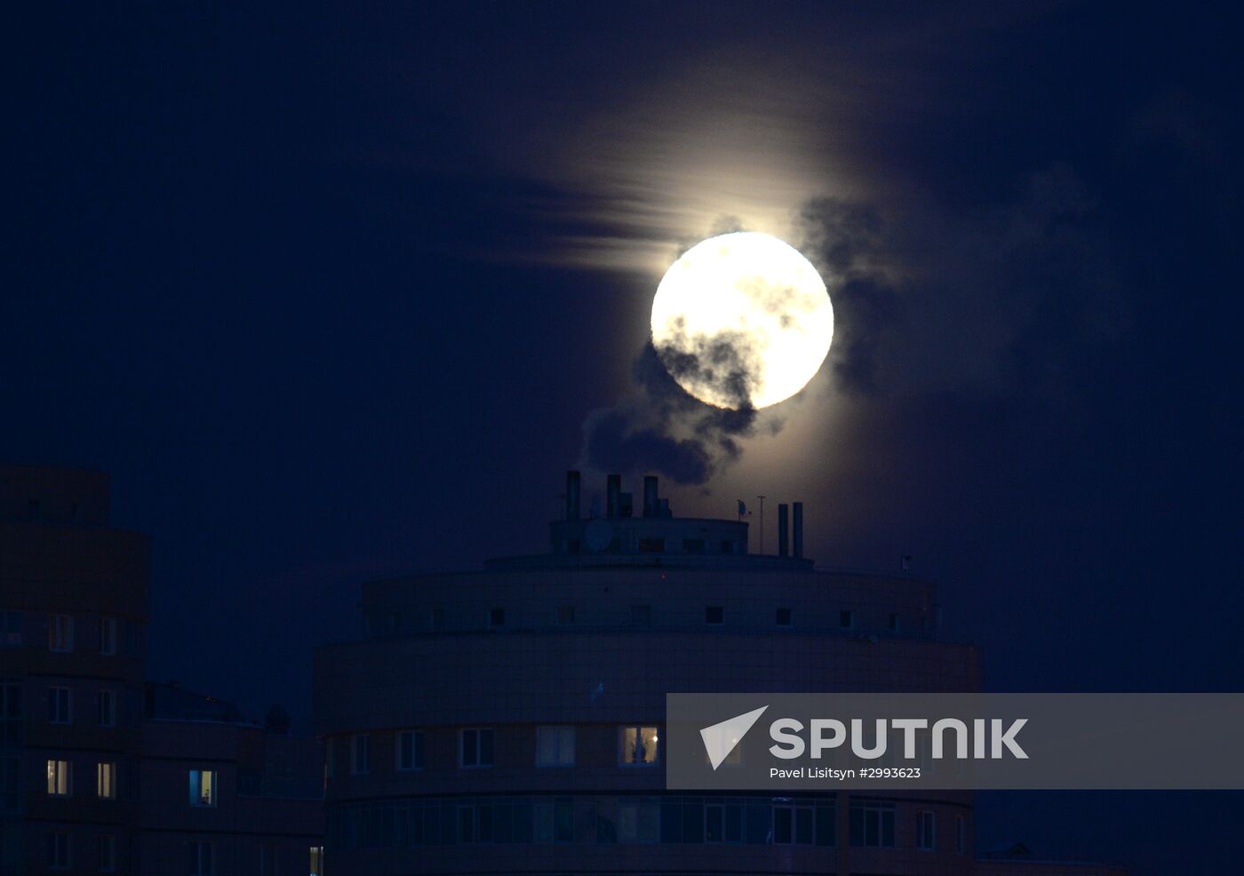 Supermoon in Yekaterinburg