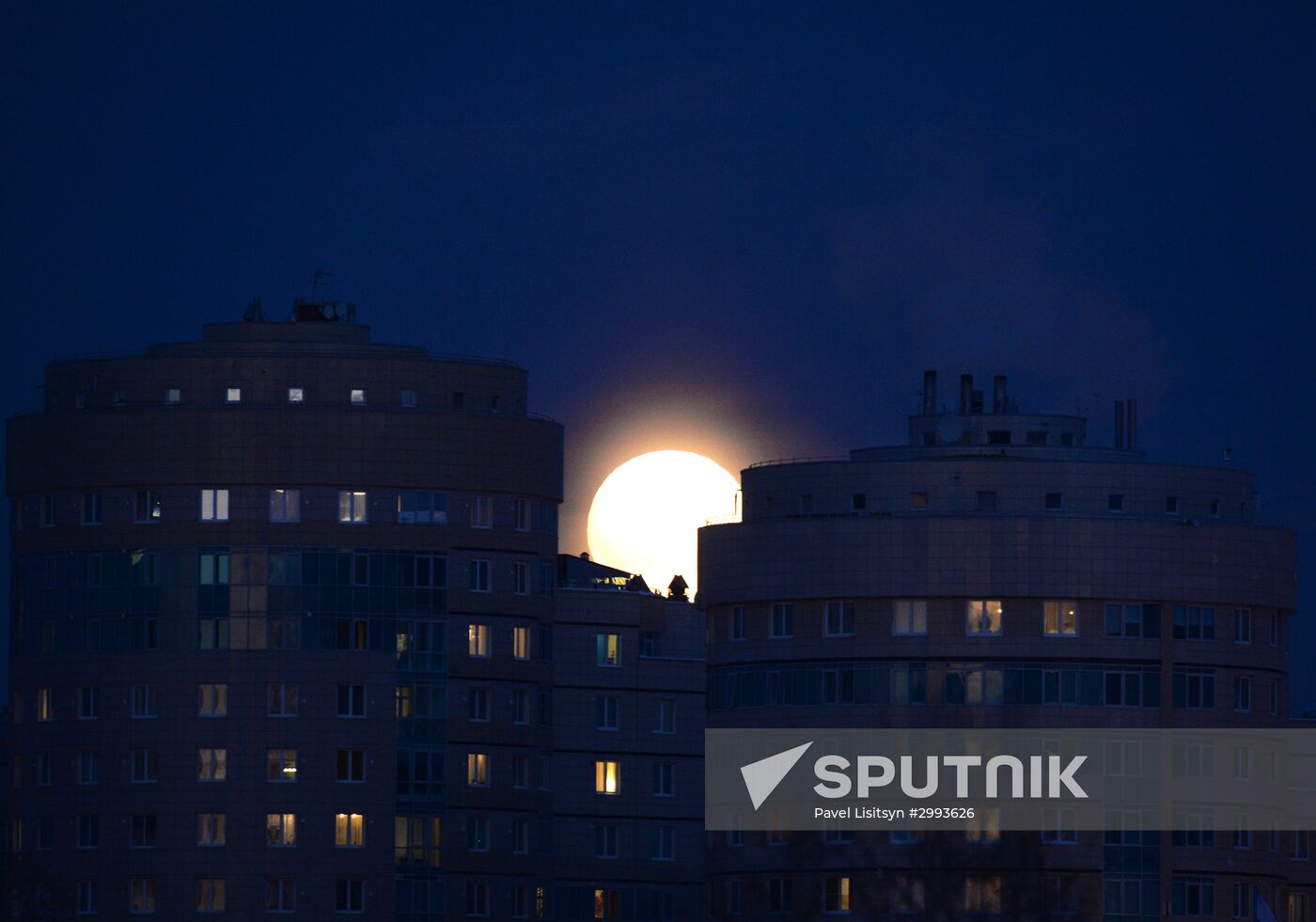 Supermoon in Yekaterinburg