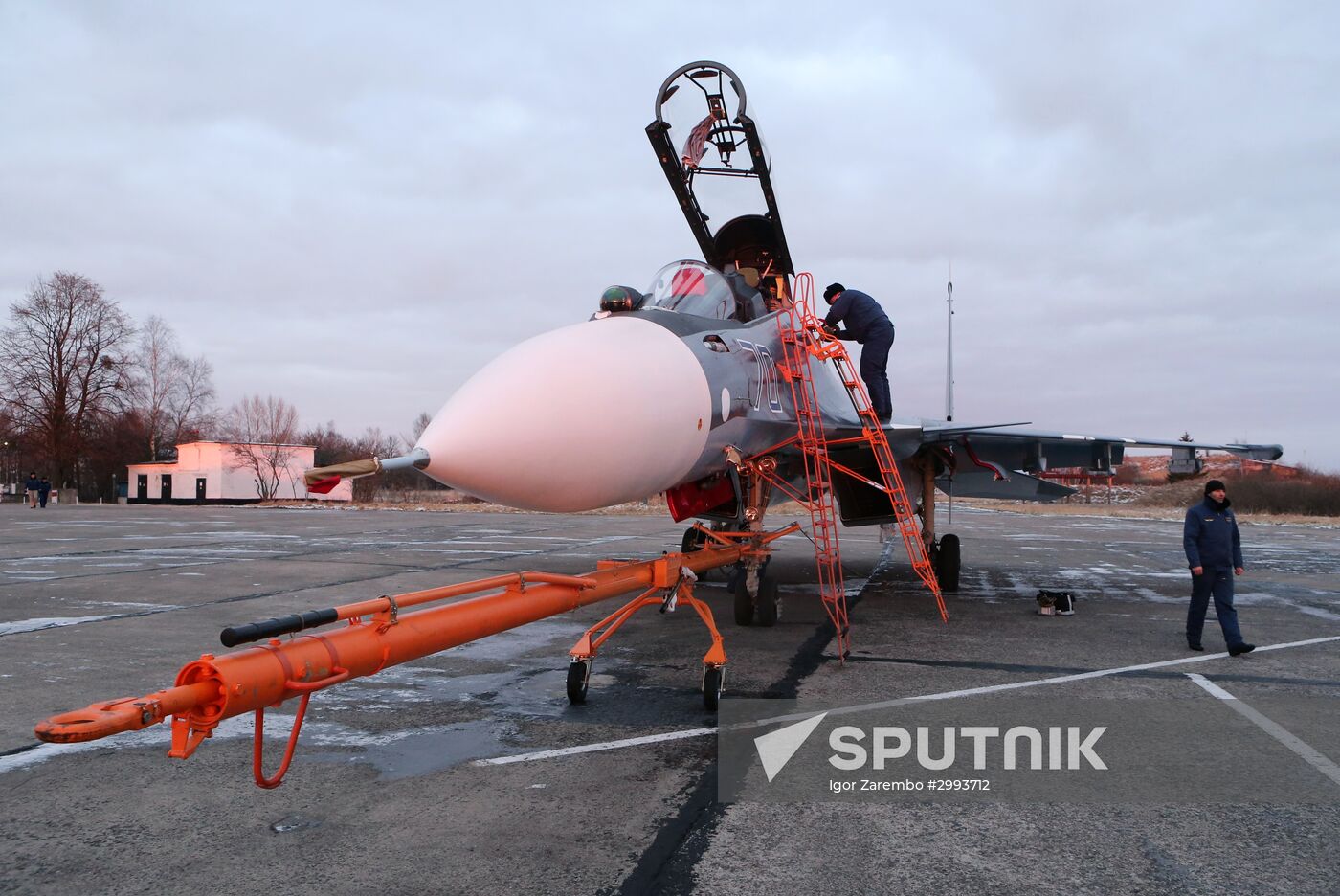 Sukhoi 30SM fighter jet joins Baltic Fleet's naval aviation