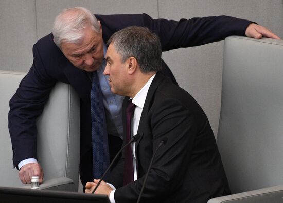 State Duma plenary meeting