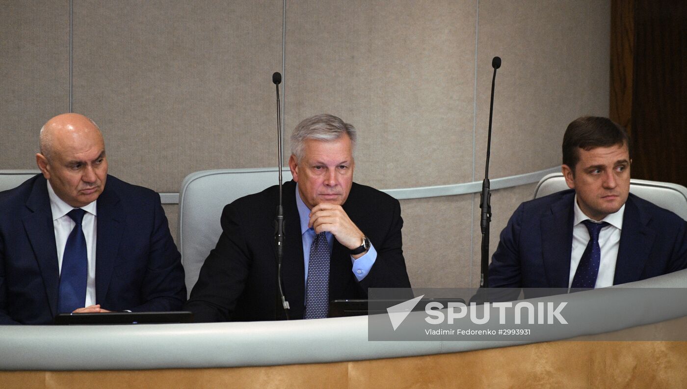 State Duma plenary meeting