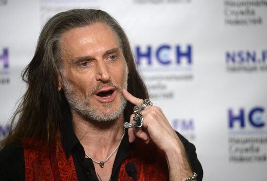 News conference with actor Nikita Dzhigurda